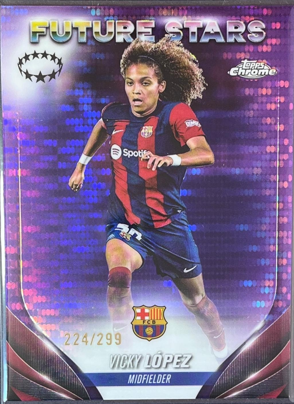 Vicky Lopez [Purple Pulsar Refractor] #83