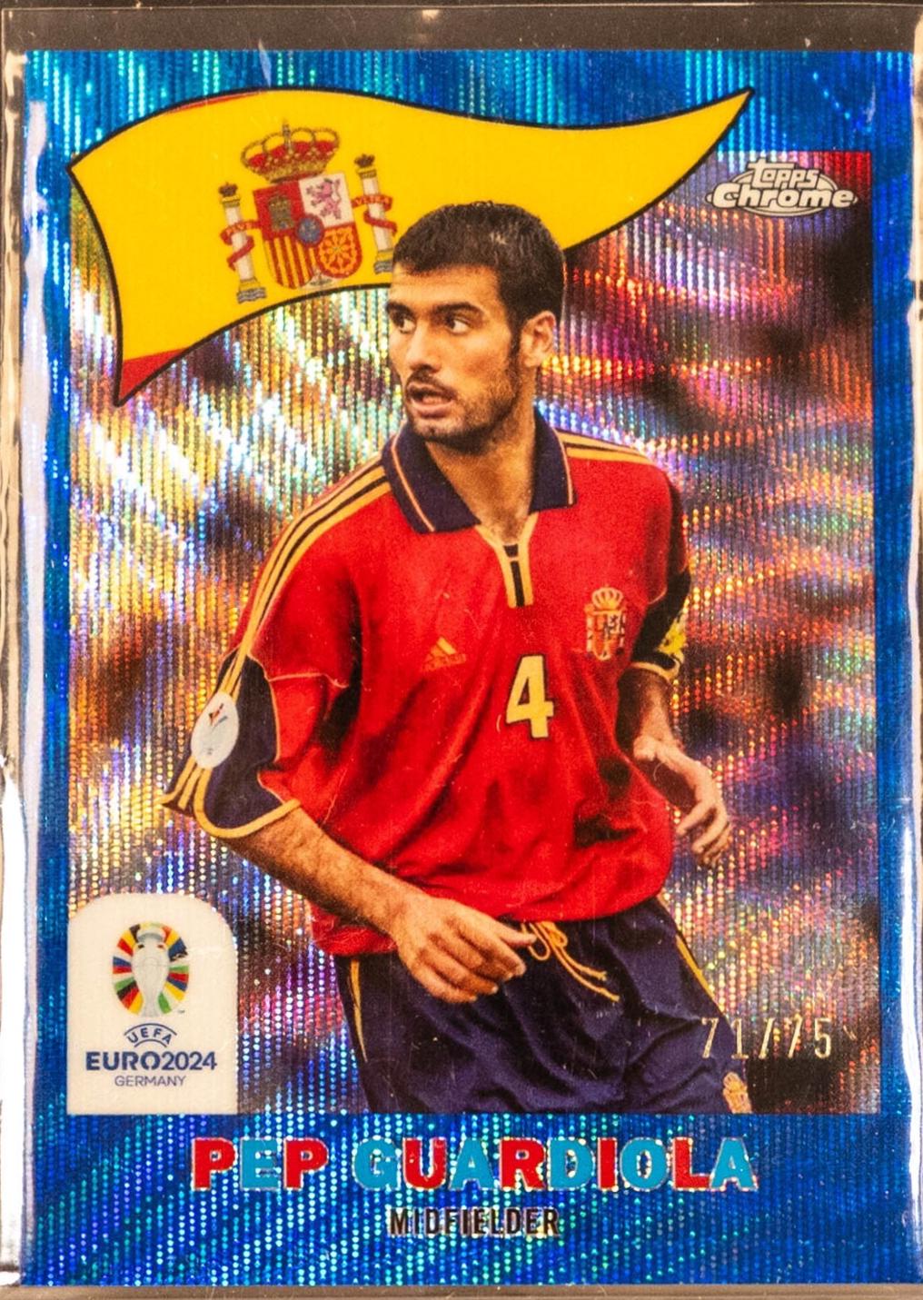 Pep Guardiola [Blue Wave Refractor] #TC-23
