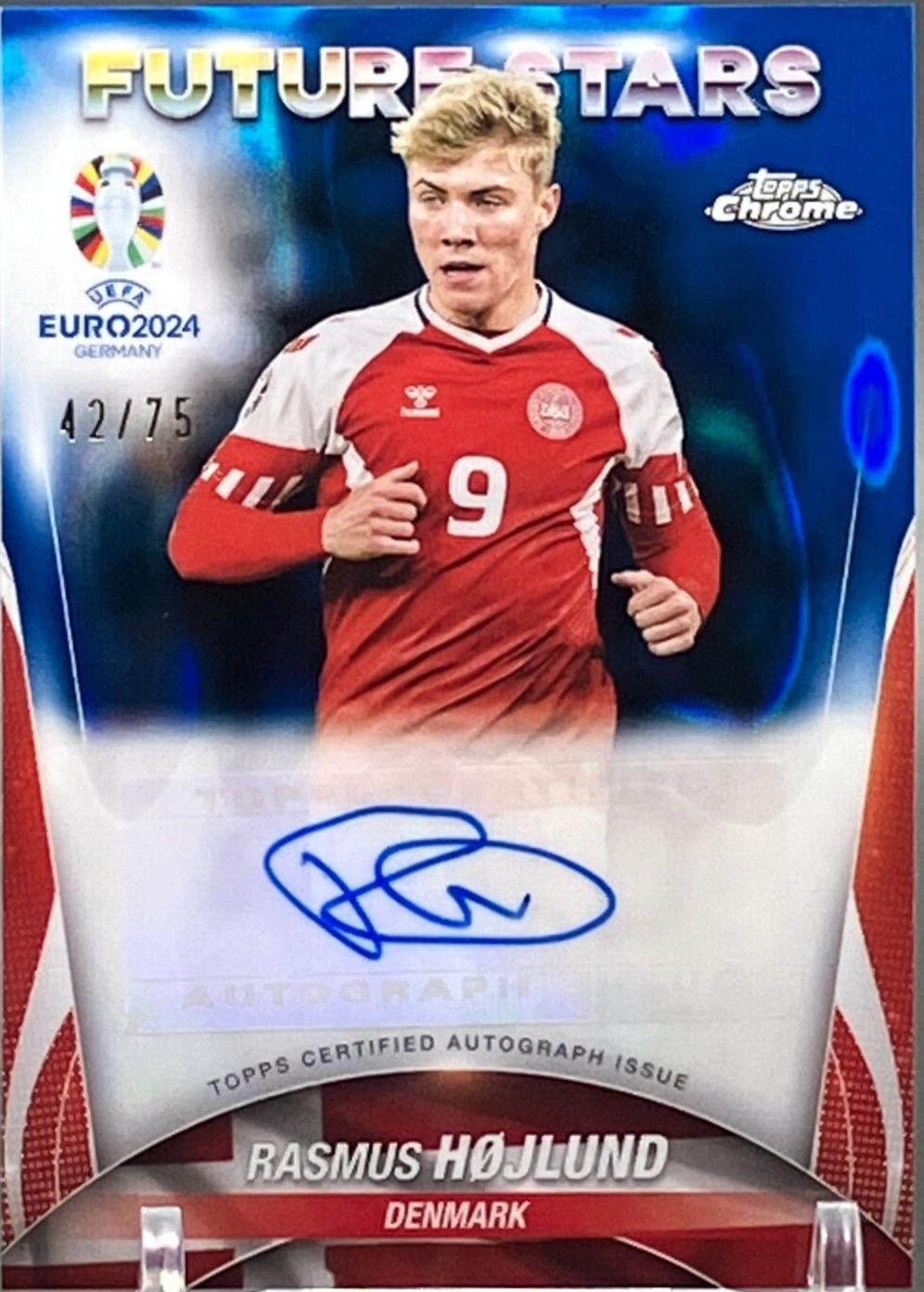 Rasmus Hojlund [Blue Lava Refractor] #FSA-RH