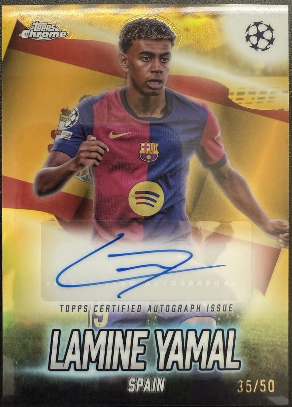 Lamine Yamal [Gold Refractor] #GLA-LY