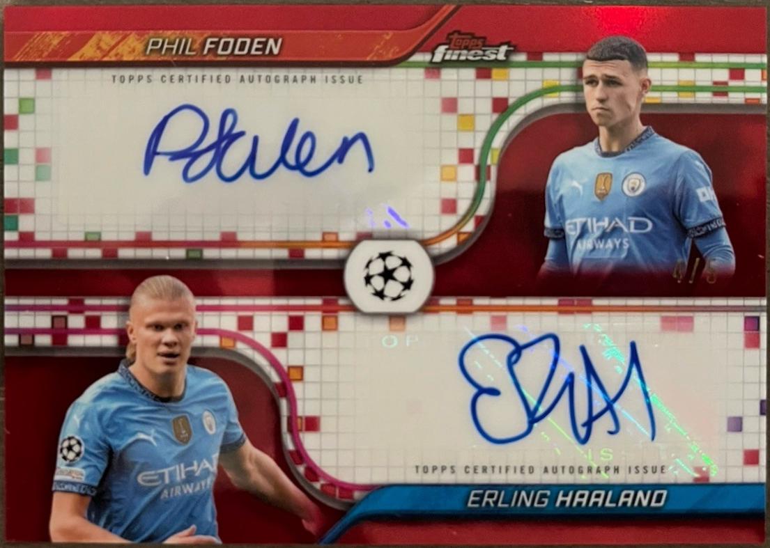 Erling Haaland / Phil Foden [Red Refractor] #FDA-FH
