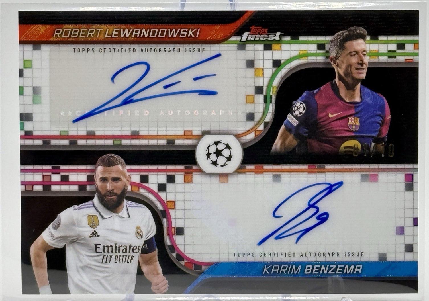 Karim Benzema / Robert Lewandowski [Black Refractor] #FDA-LB