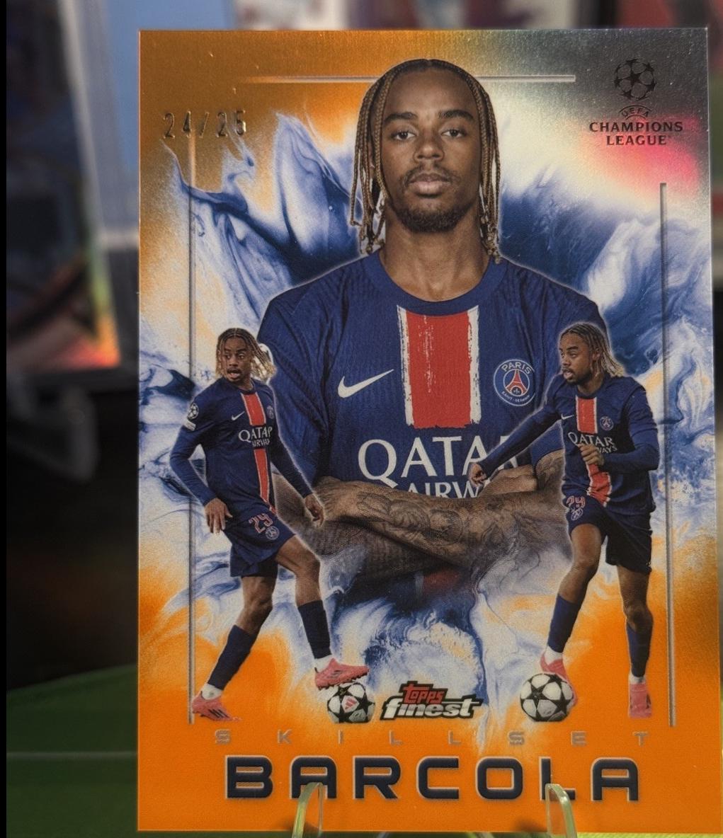 Bradley Barcola [Orange Refractor] #SK-1