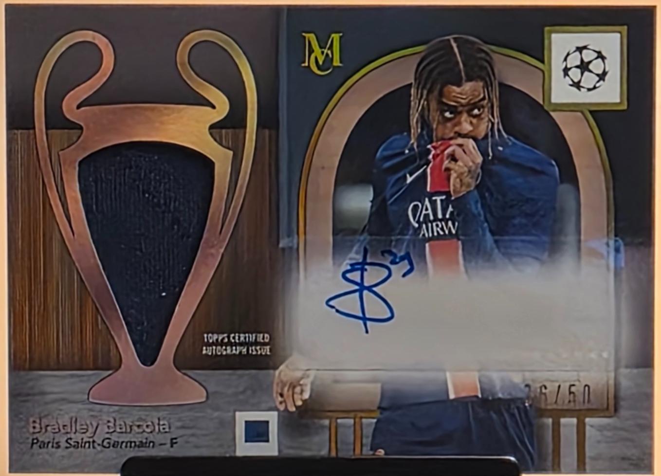 Bradley Barcola [Gold] #MMJA-BB