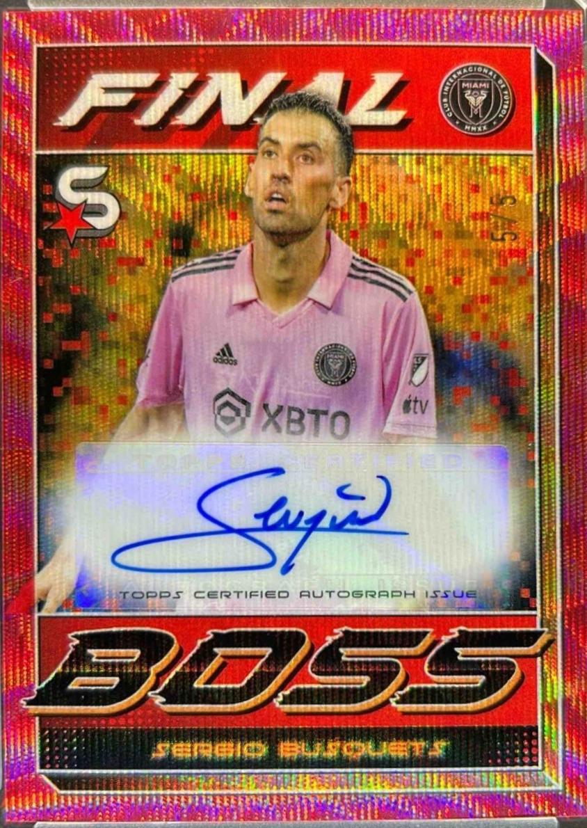 Sergio Busquets [Red Wave Refractor] #FBA-SB