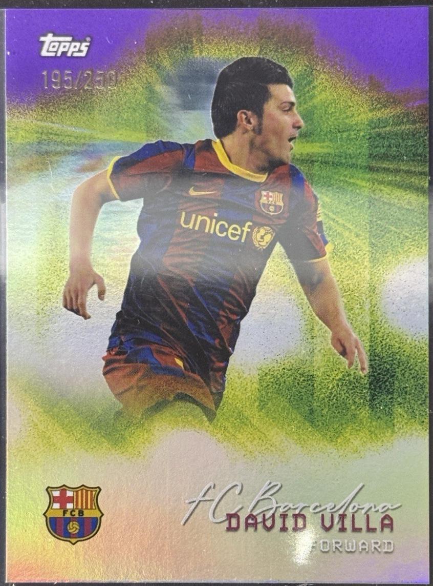 David Villa [Purple Rainbow Foil] #34