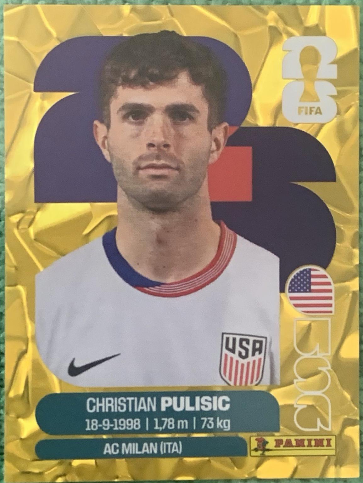 Christian Pulisic [Gold Flood Crumple] #USA16