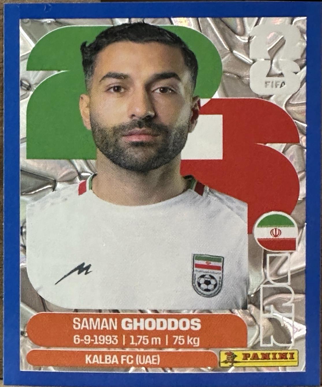 Saman Ghoddos [Blue Crumple] #IRN12