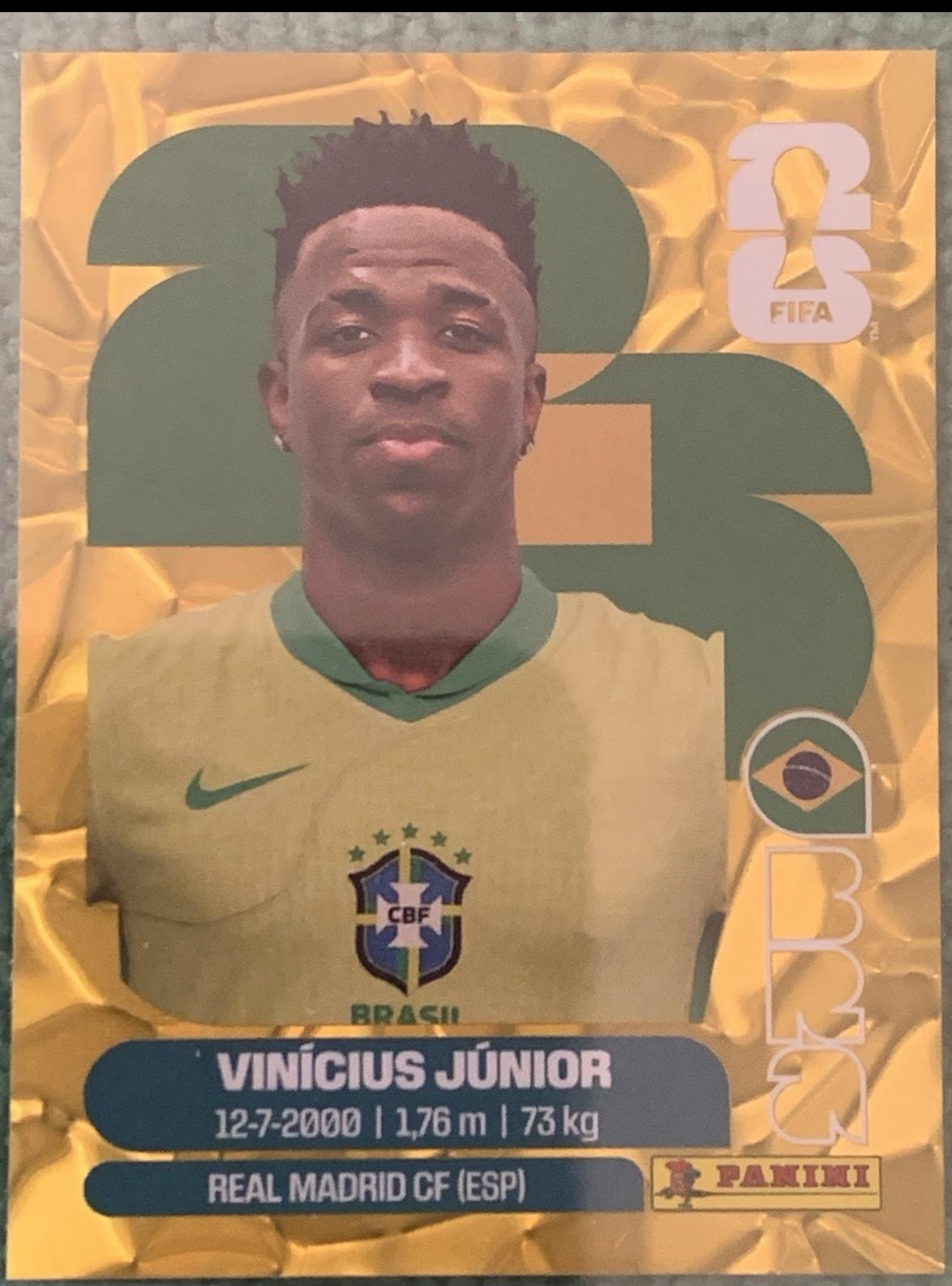 Vinicius Junior [Gold Flood Crumple] #BRA14