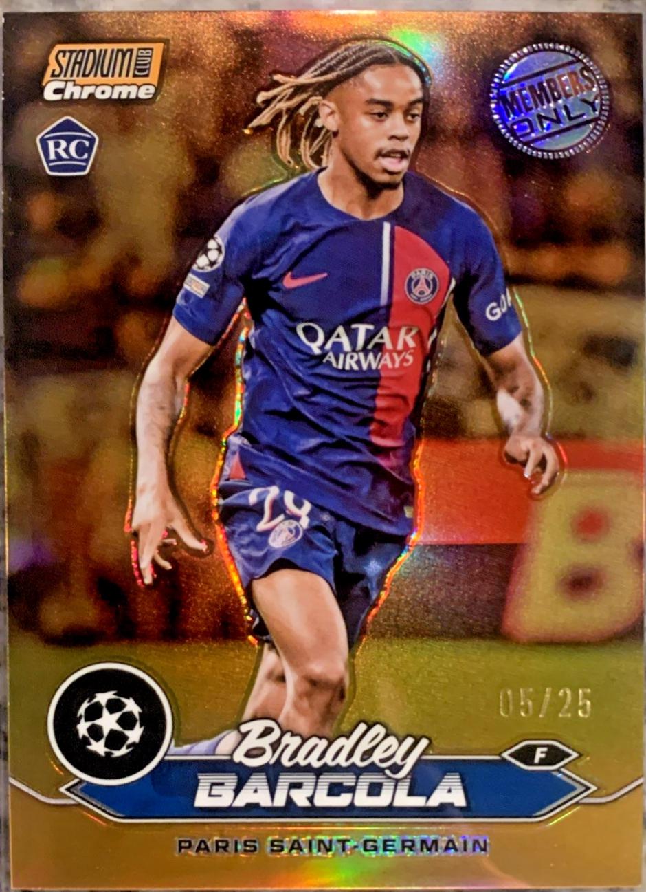 Bradley Barcola [Orange Refractor Members Only Variation] #86