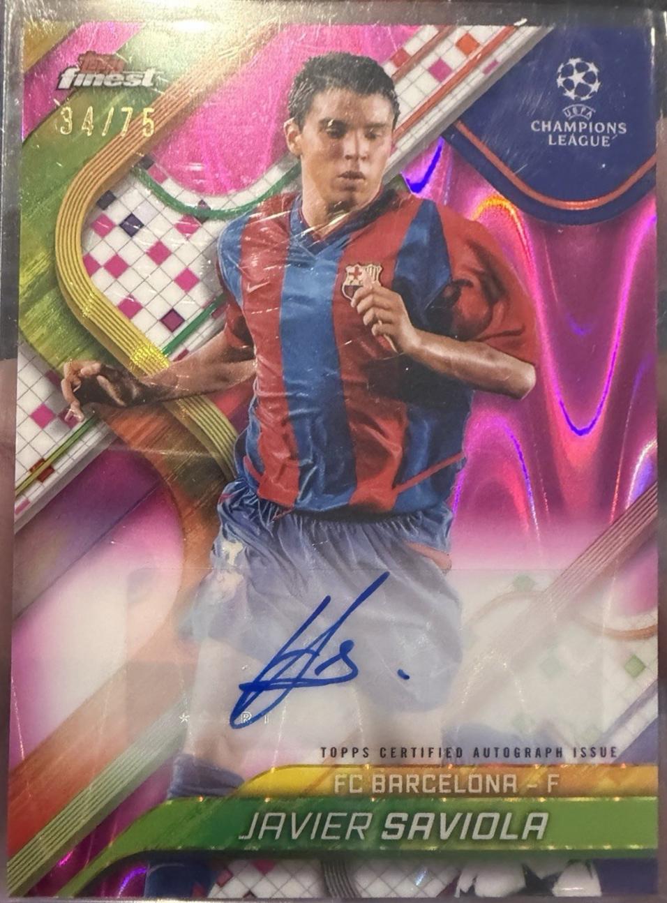 Javier Saviola [Magenta Wave Refractor] #BA-JS