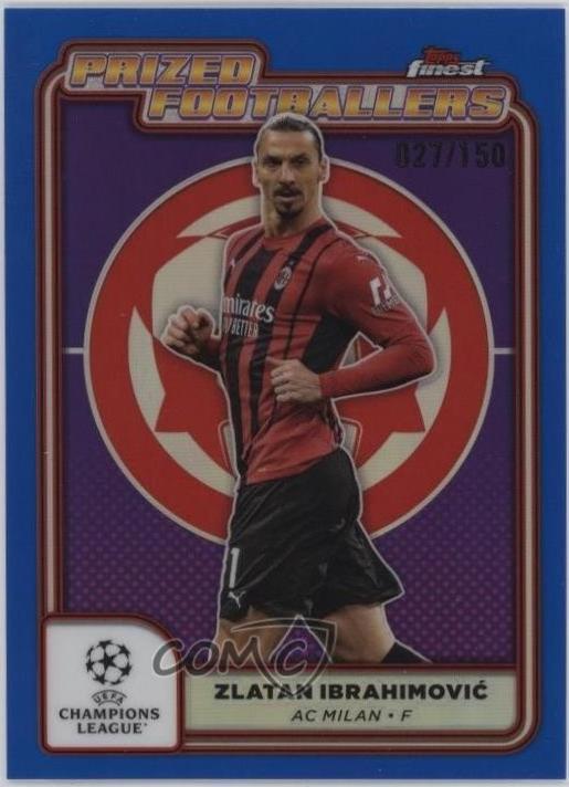 Zlatan Ibrahimovic [Blue Refractor] #PF-25