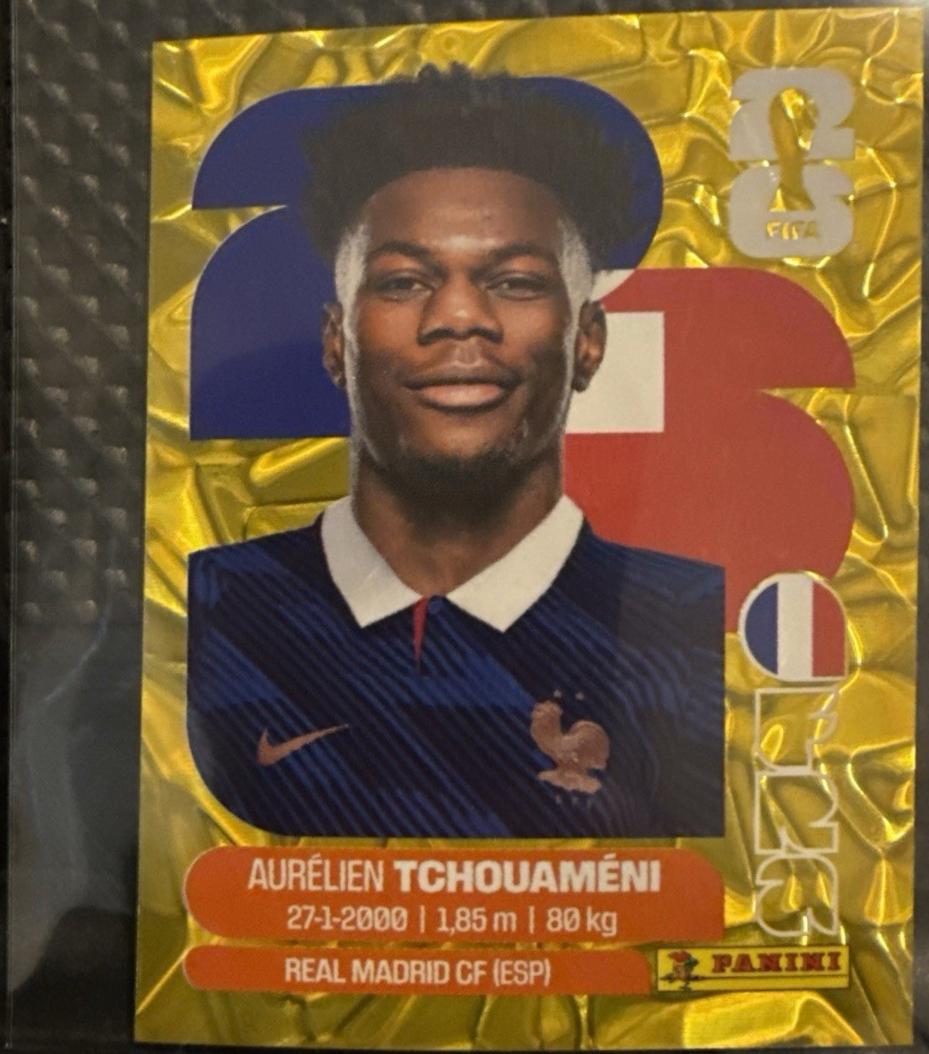 Aurelien Tchouameni [Gold Flood Crumple] #FRA9
