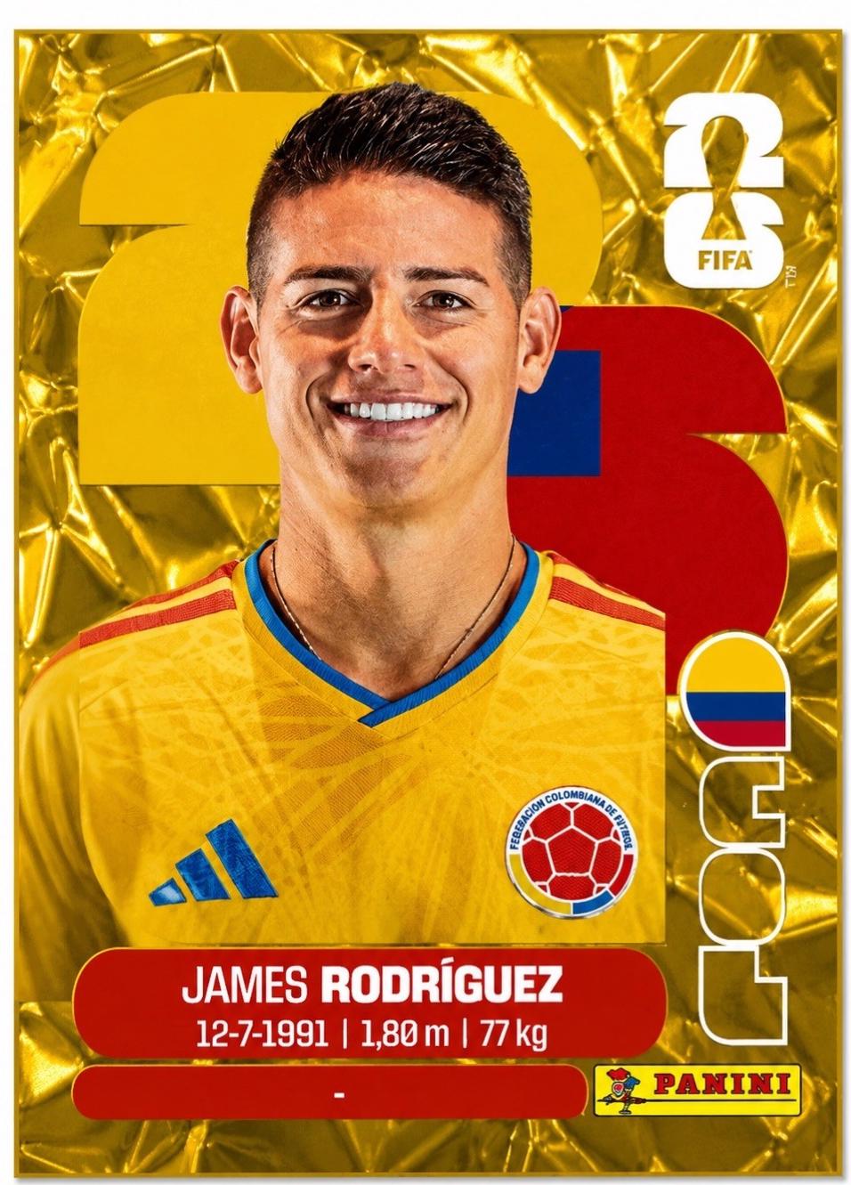 James Rodriguez [Gold Flood Crumple] #COL14