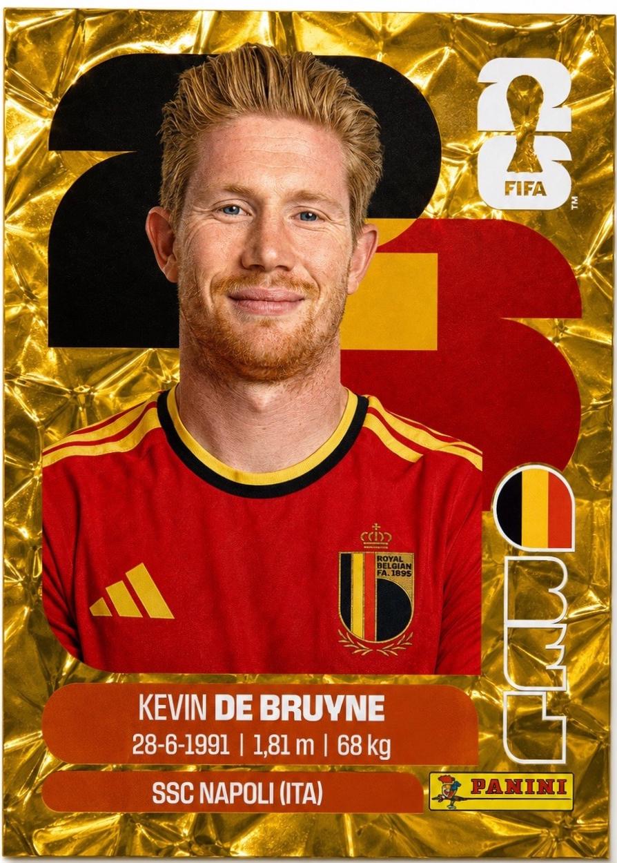 Kevin De Bruyne [Gold Flood Crumple] #BEL15