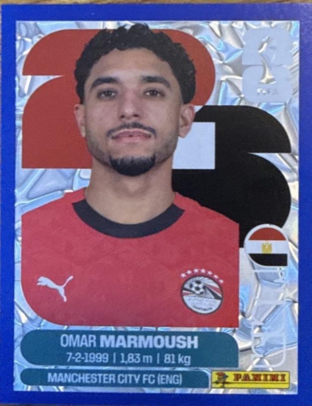 Omar Marmoush [Blue Crumple] #EGY20