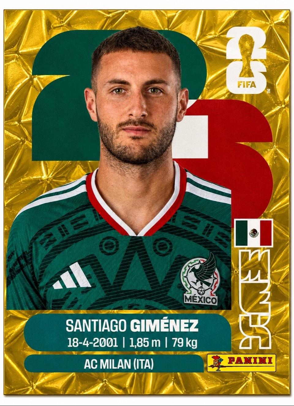 Santiago Gimenez [Gold Flood Crumple] #MEX16