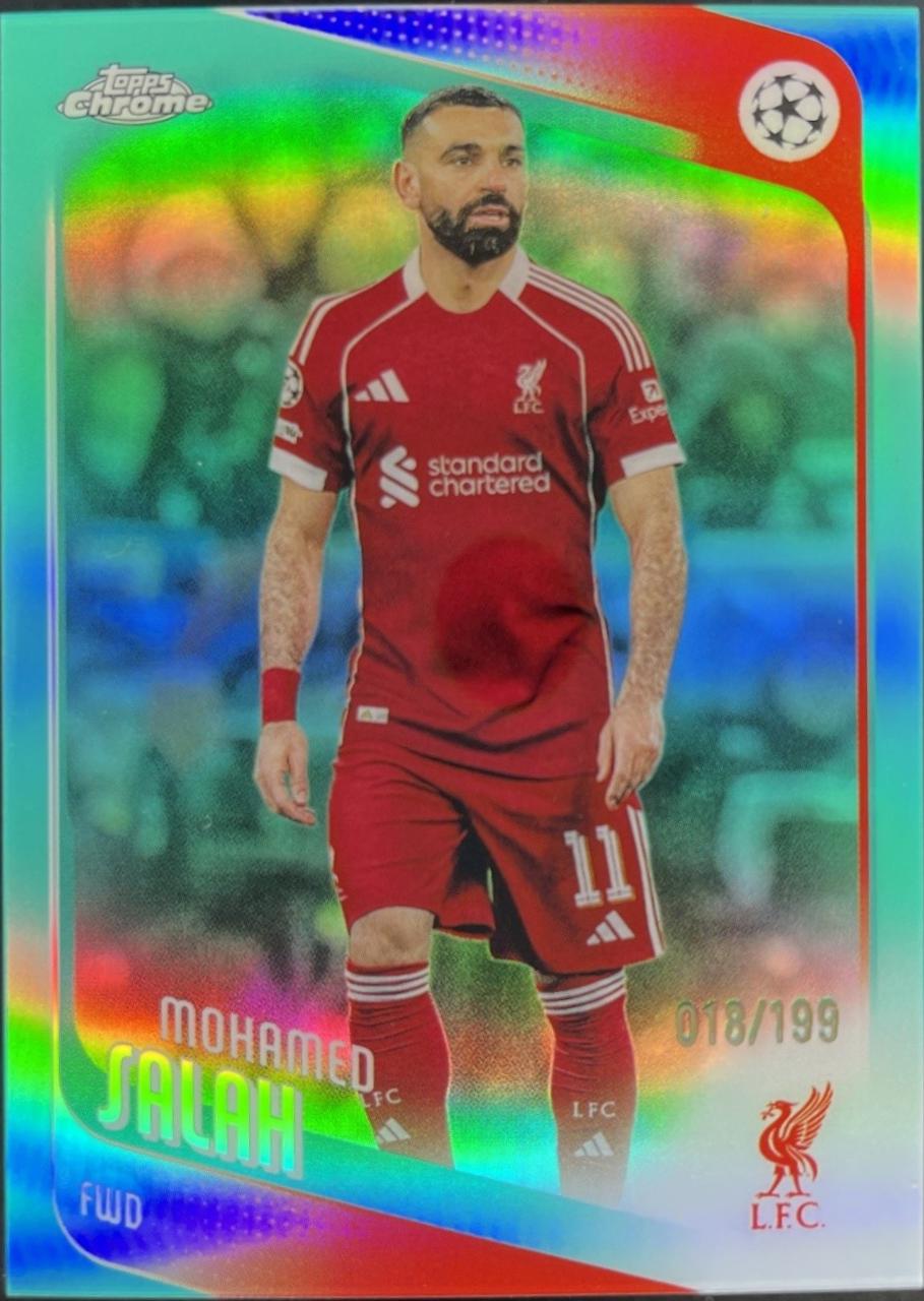 Mohamed Salah [Aqua Refractor] #136