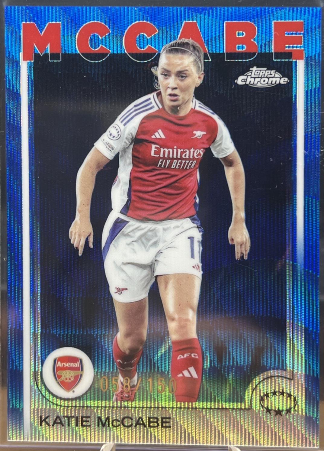 Katie McCabe [Blue Wave Refractor] #55