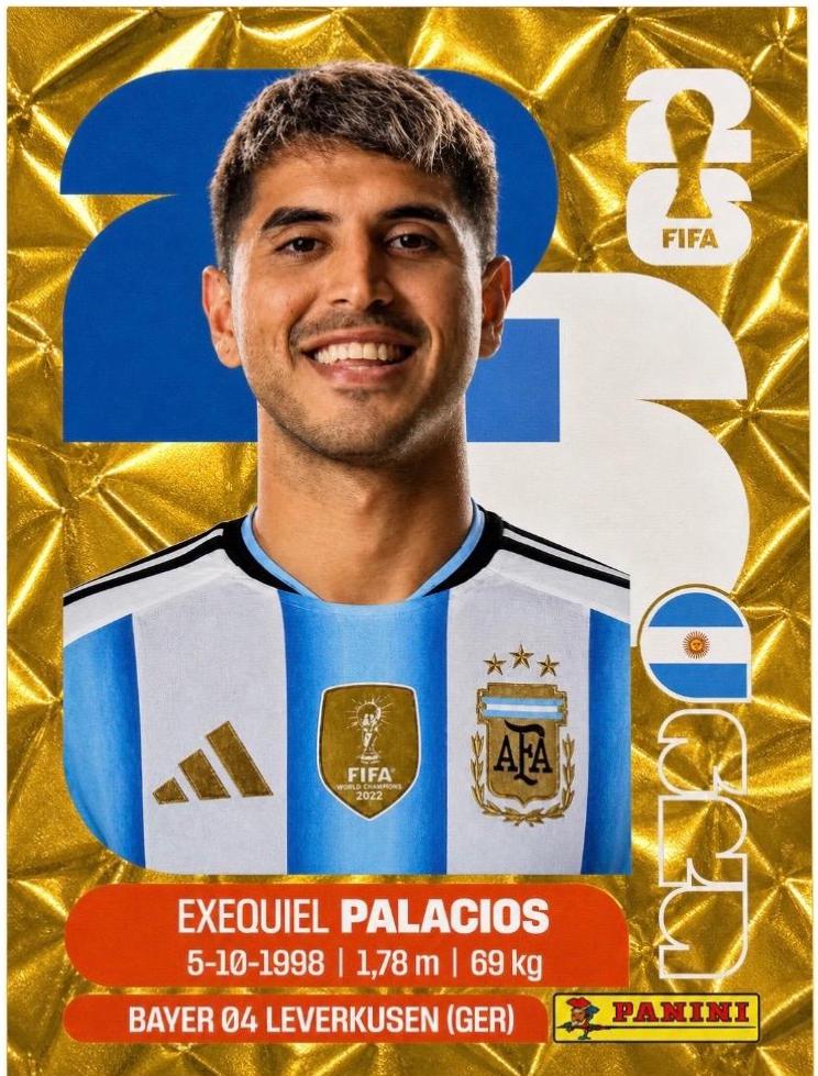 Exequiel Palacios [Gold Flood Crumple] #ARG11