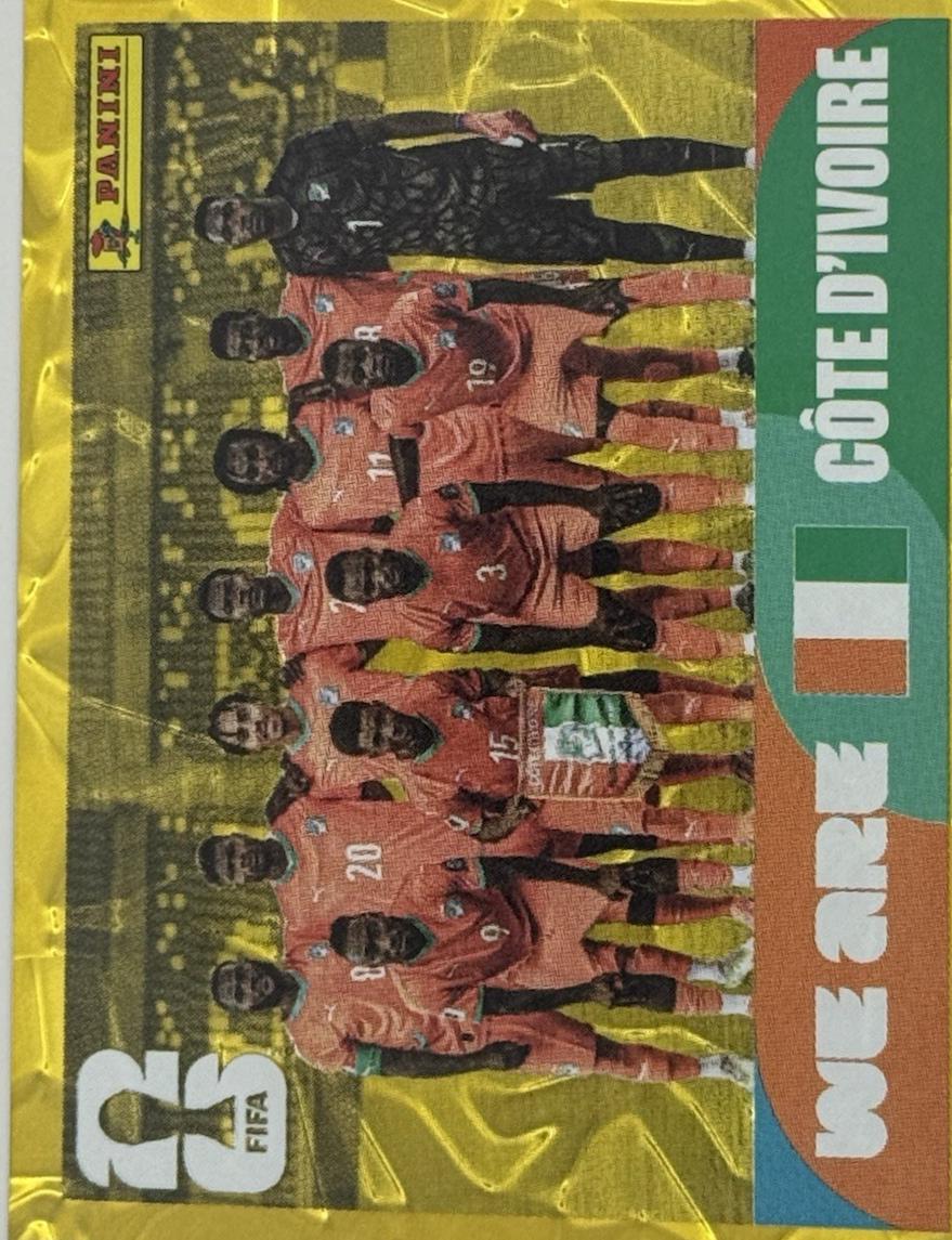 Ivory Coast Team [Gold Flood Crumple] #CIV13