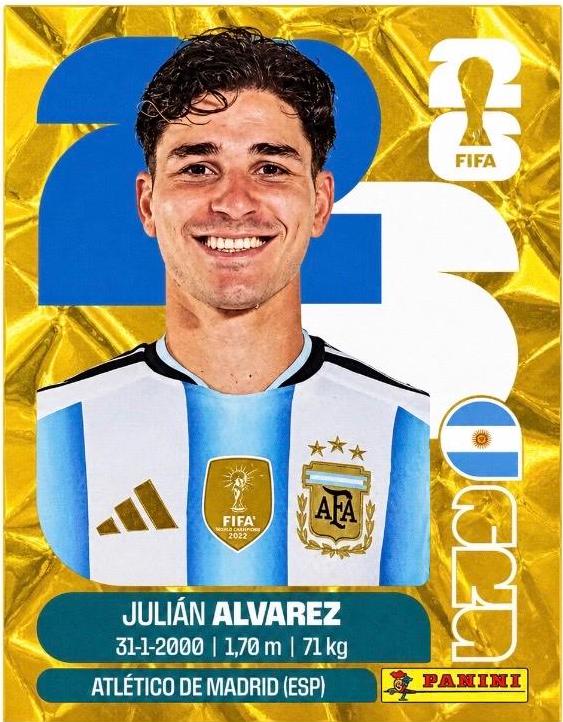 Julian Alvarez [Gold Flood Crumple] #ARG19