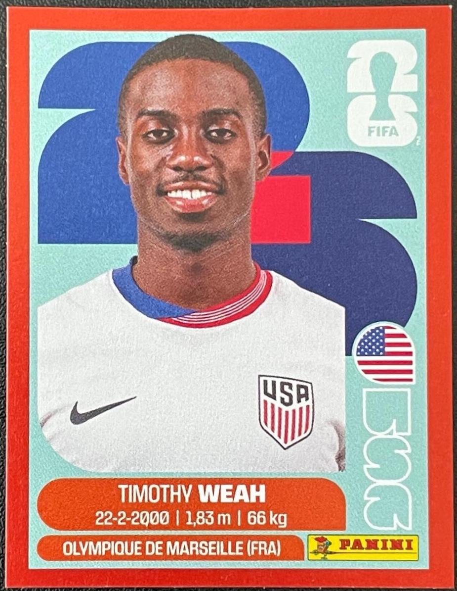 Timothy Weah [Red] #USA12