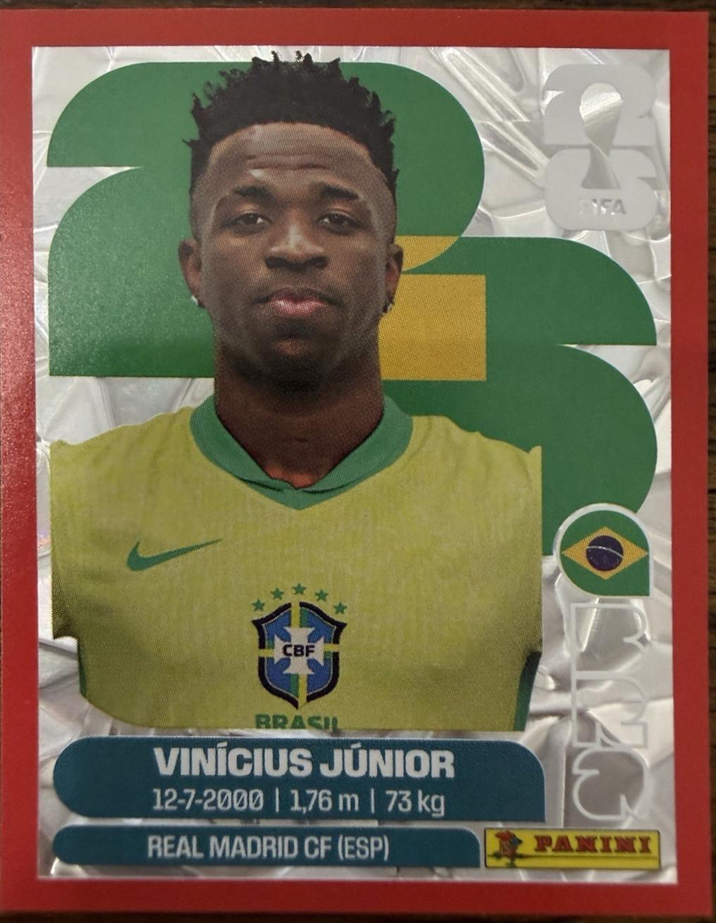 Vinicius Junior [Red Crumple] #BRA14