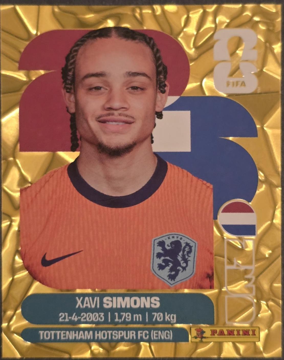 Xavi Simons [Gold Flood Crumple] #NED15