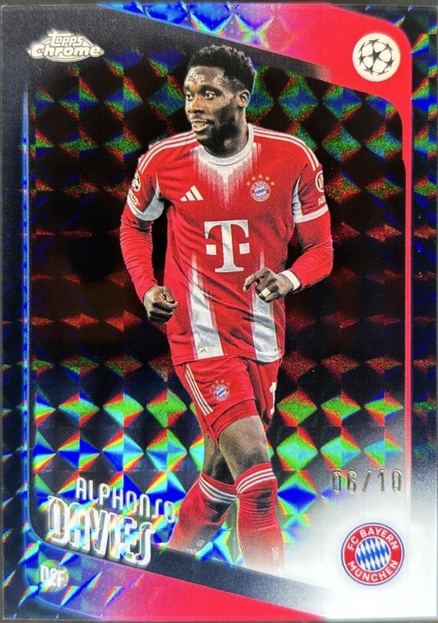 Alphonso Davies [Black Geometric Refractor] #90