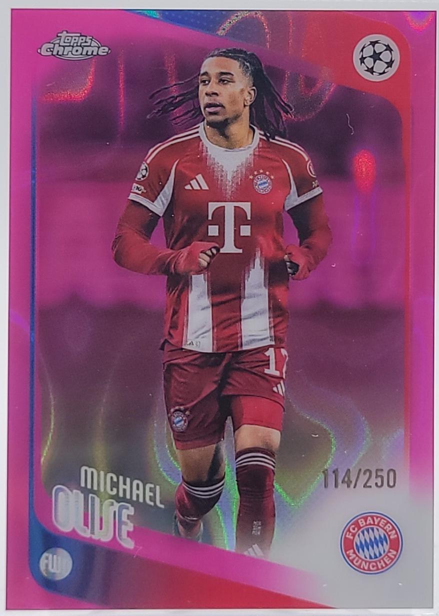 Michael Olise [Pink Lava Refractor] #4