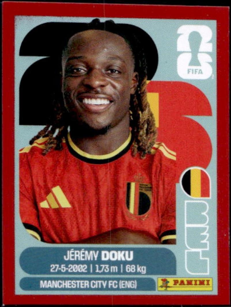 Jeremy Doku [Red] #BEL16