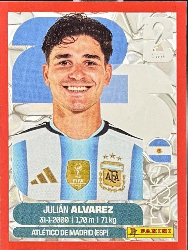 Julian Alvarez [Red Crumple] #ARG19