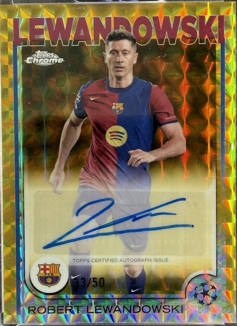 Robert Lewandowski [Gold Geometric Refractor] #CA-RL