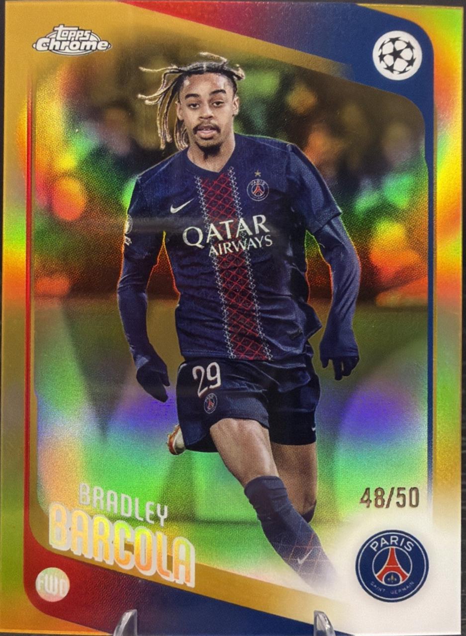Bradley Barcola [Gold Refractor] #63