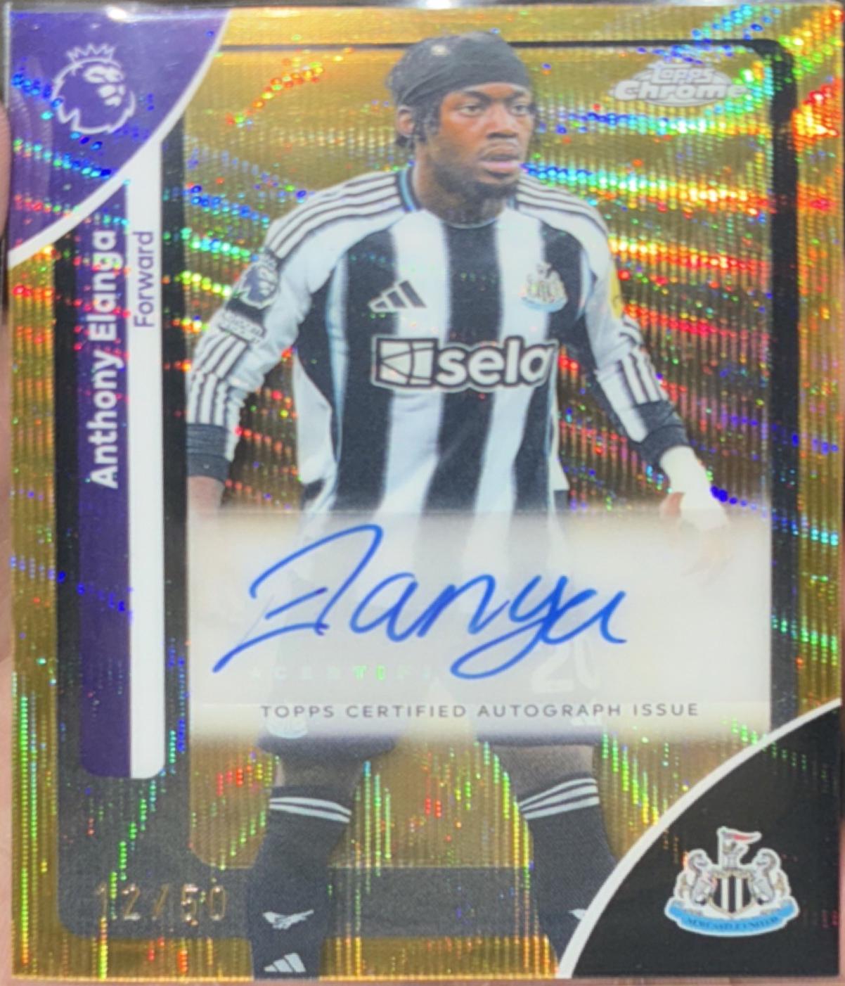 Anthony Elanga [Gold Wave Refractor] #CA-AE