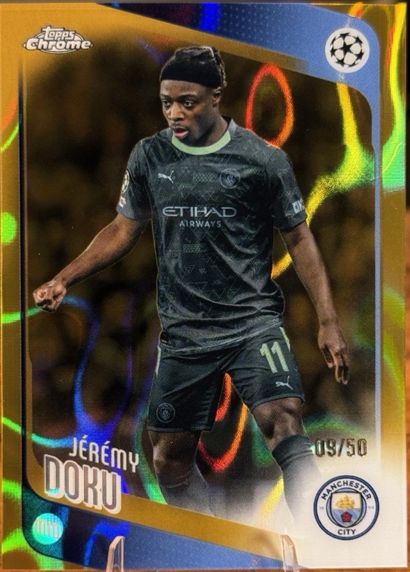 Jeremy Doku [Gold Lava Refractor] #47