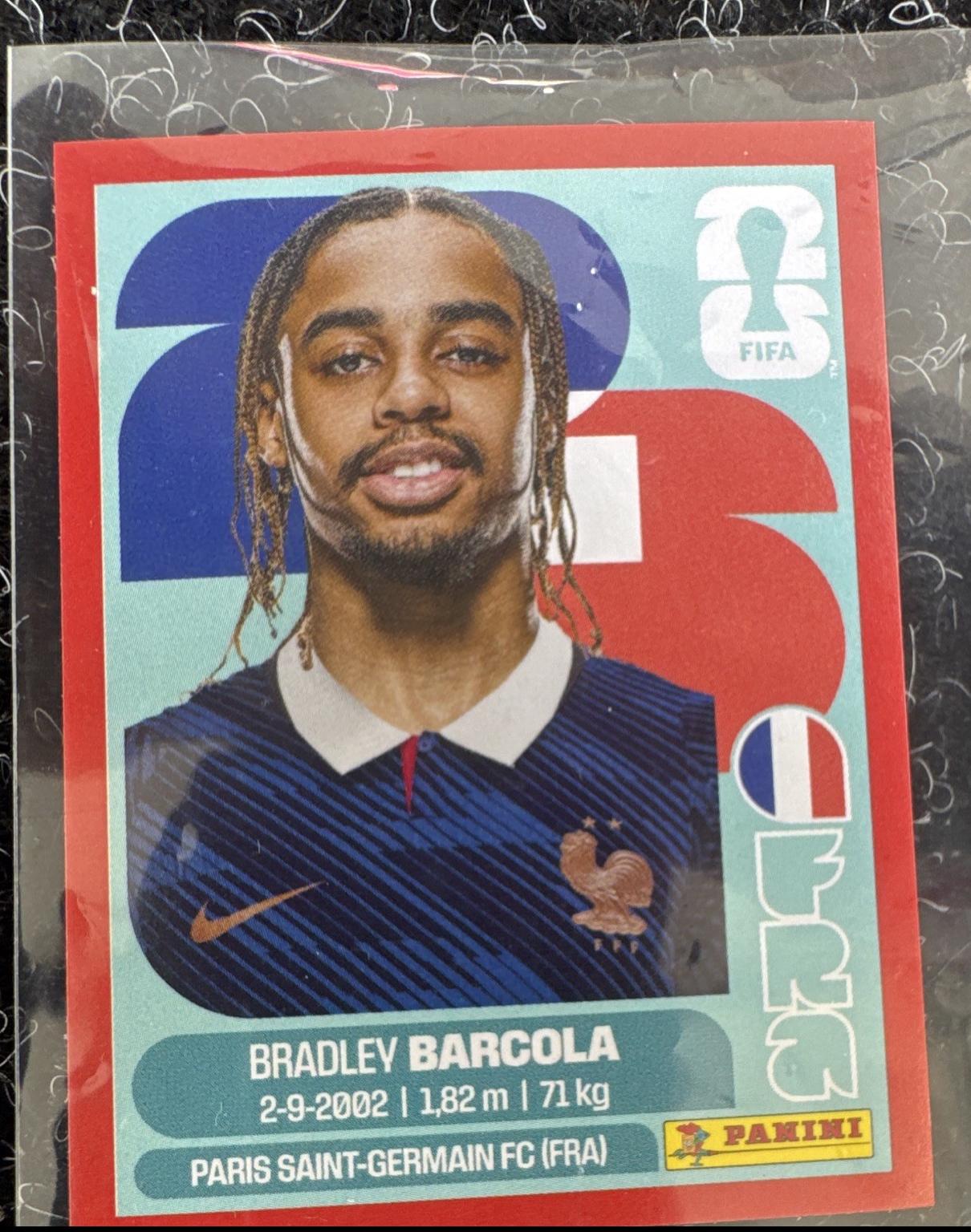 Bradley Barcola [Red] #FRA16