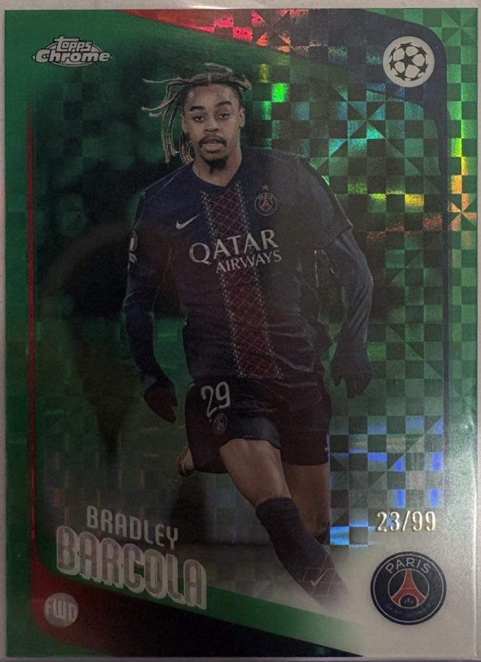 Bradley Barcola [Green X-Fractor] #63