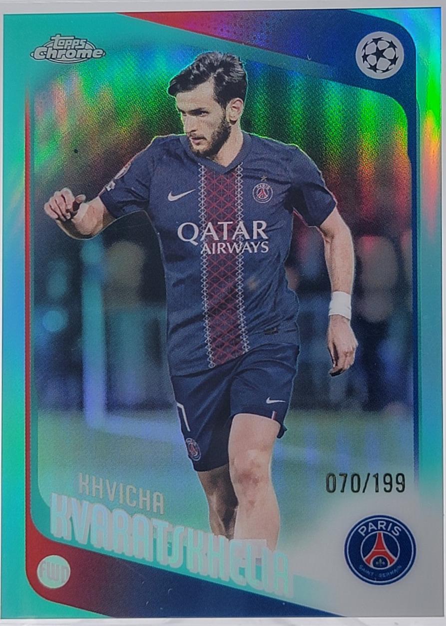 Khvicha Kvaratskhelia [Aqua Refractor] #167