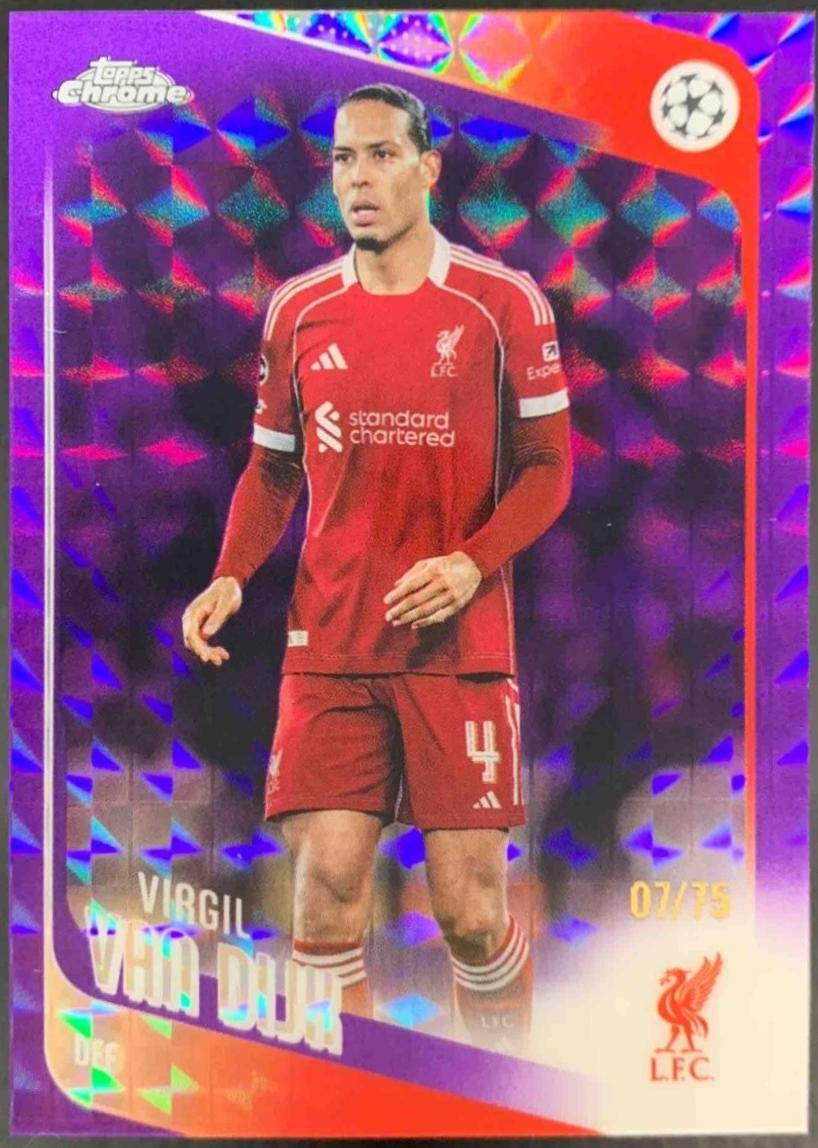 Virgil van Dijk [Purple Geometric Refractor] #79