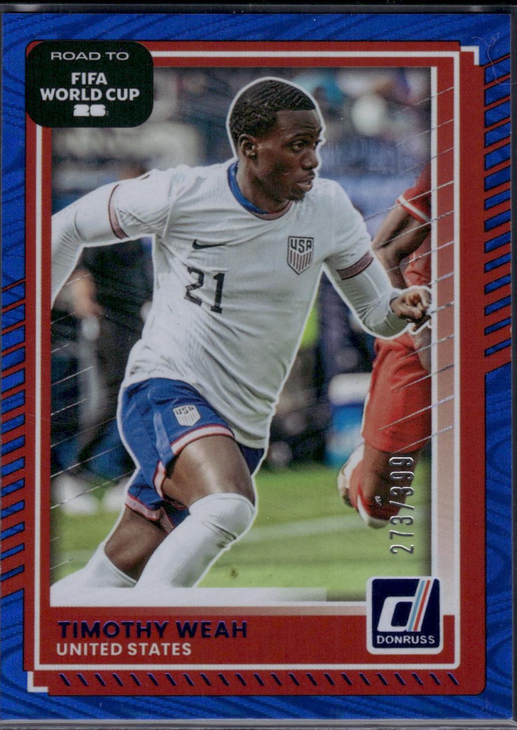 Timothy Weah [Blue Swirl] #21