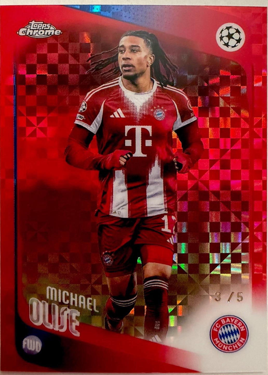 Michael Olise [Red X-Fractor] #4
