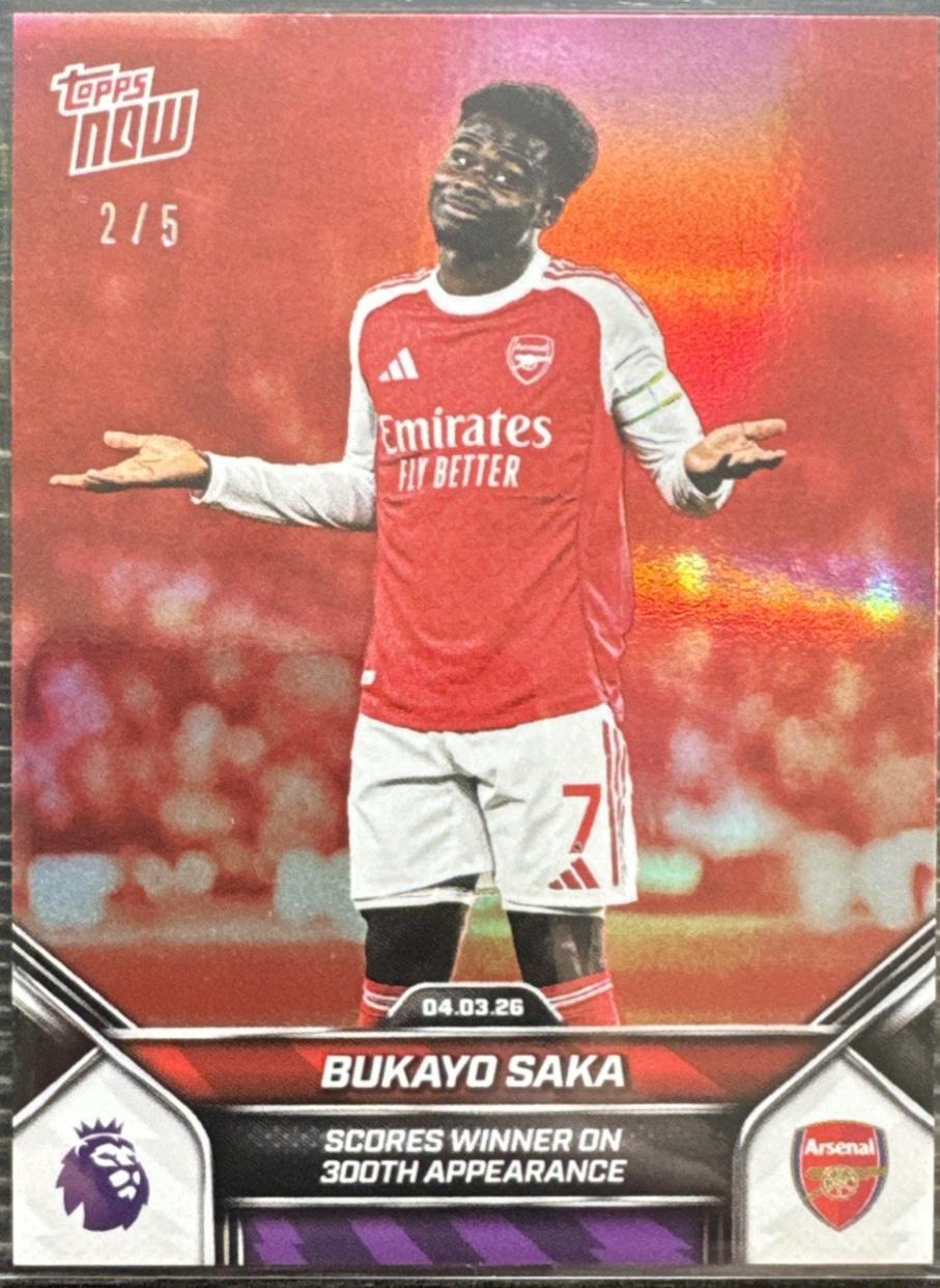Bukayo Saka [Red Foil] #151