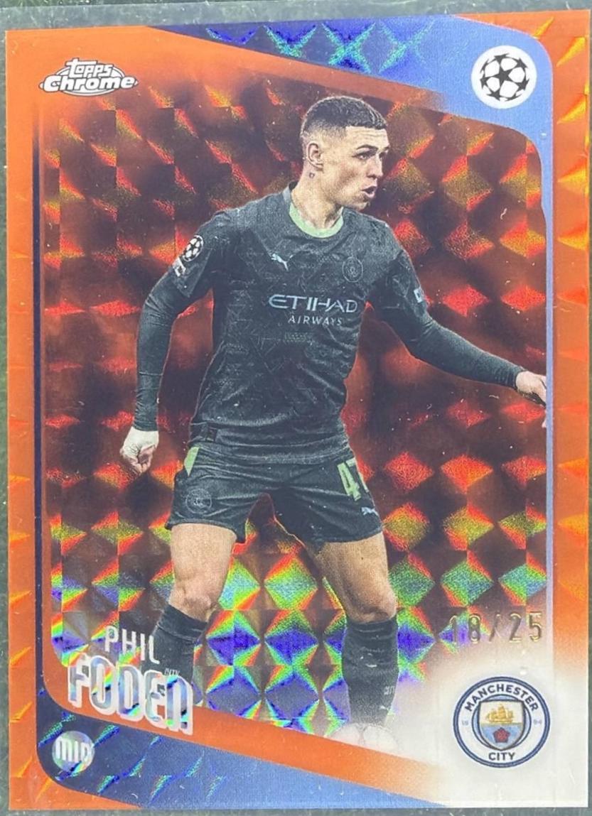Phil Foden [Orange Geometric Refractor] #103