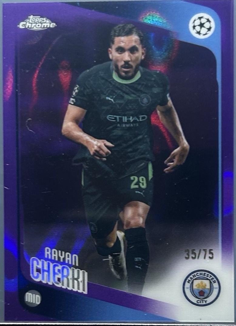Rayan Cherki [Purple Lava Refractor] #1
