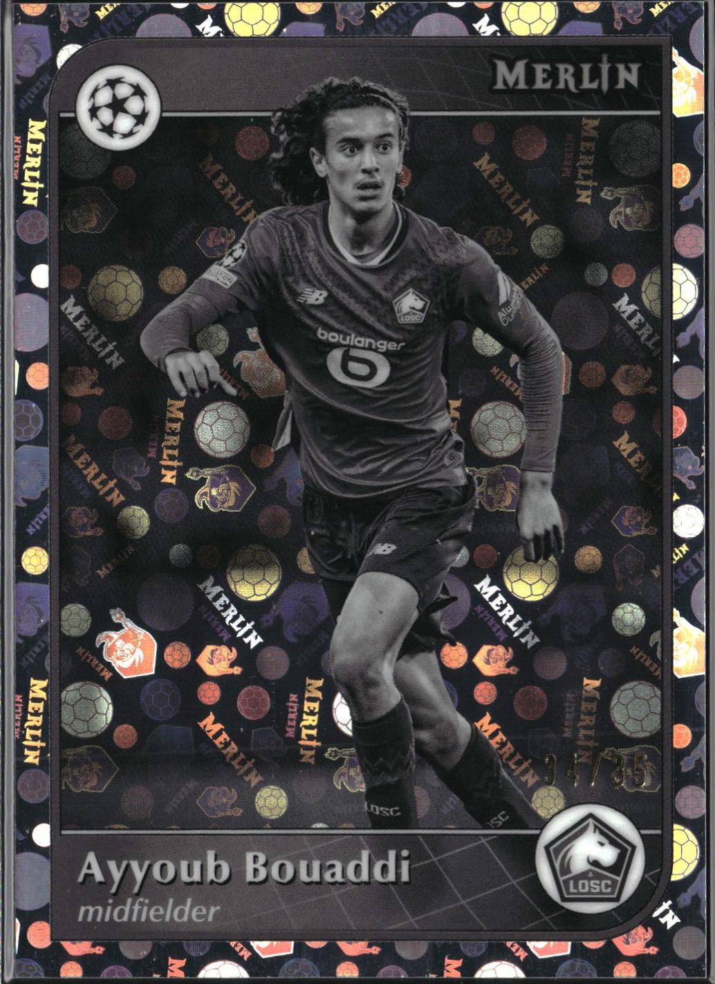Ayyoub Bouaddi [Black White Vintage Refractor] #44