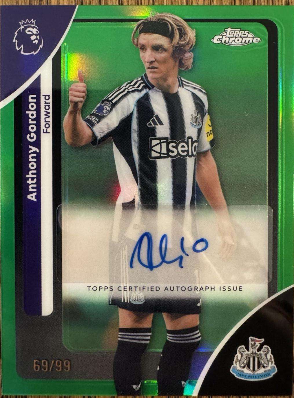 Anthony Gordon [Green Refractor] #CA-AY