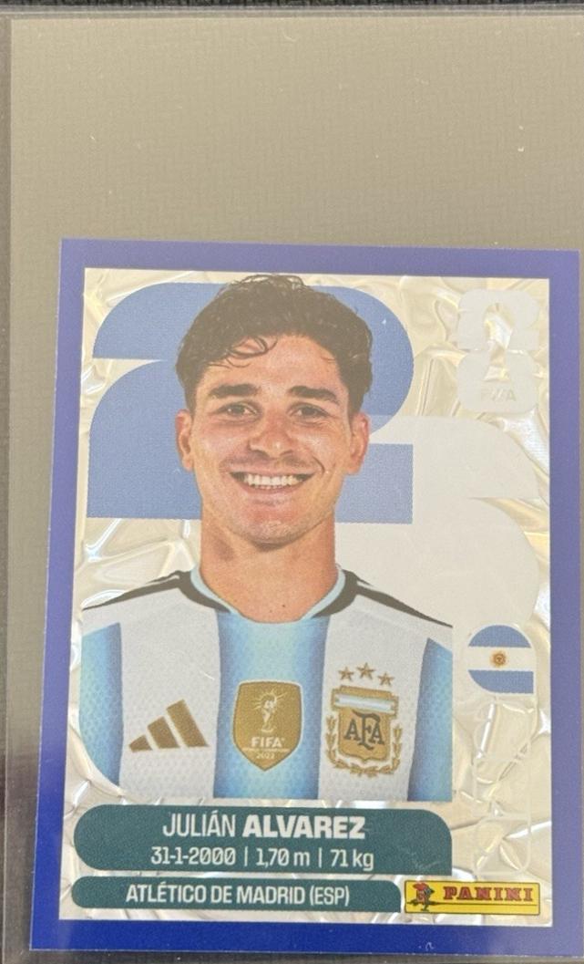 Julian Alvarez [Blue Crumple] #ARG19