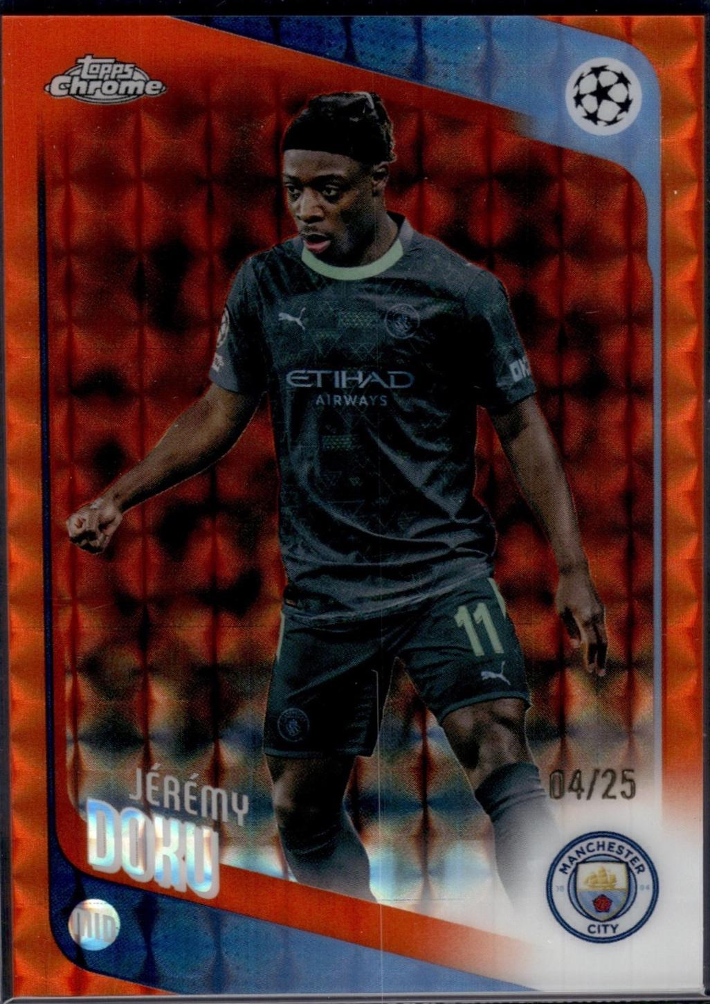 Jeremy Doku [Orange Geometric Refractor] #47